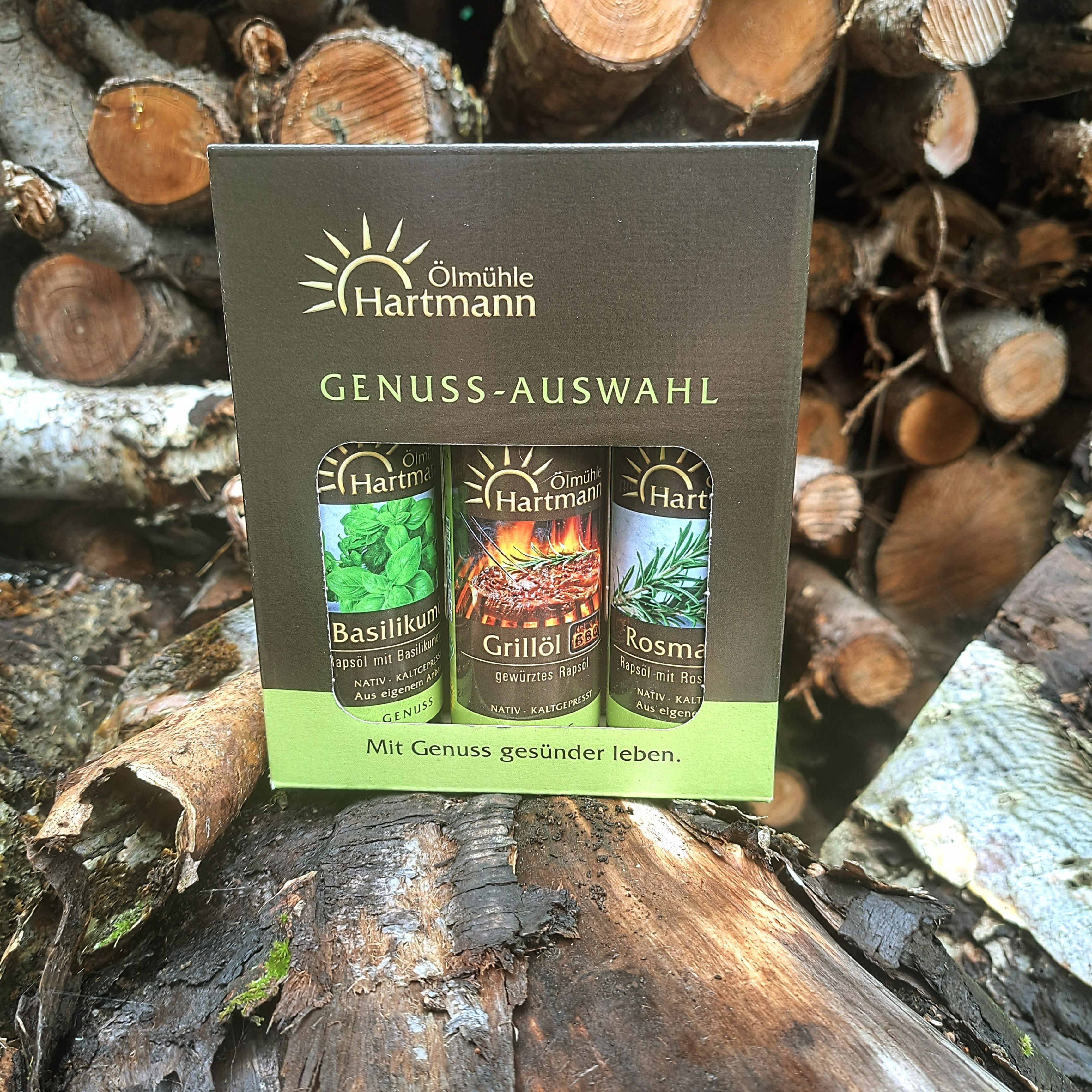 Gewürzöle 3 Sorten im Geschenkkarton