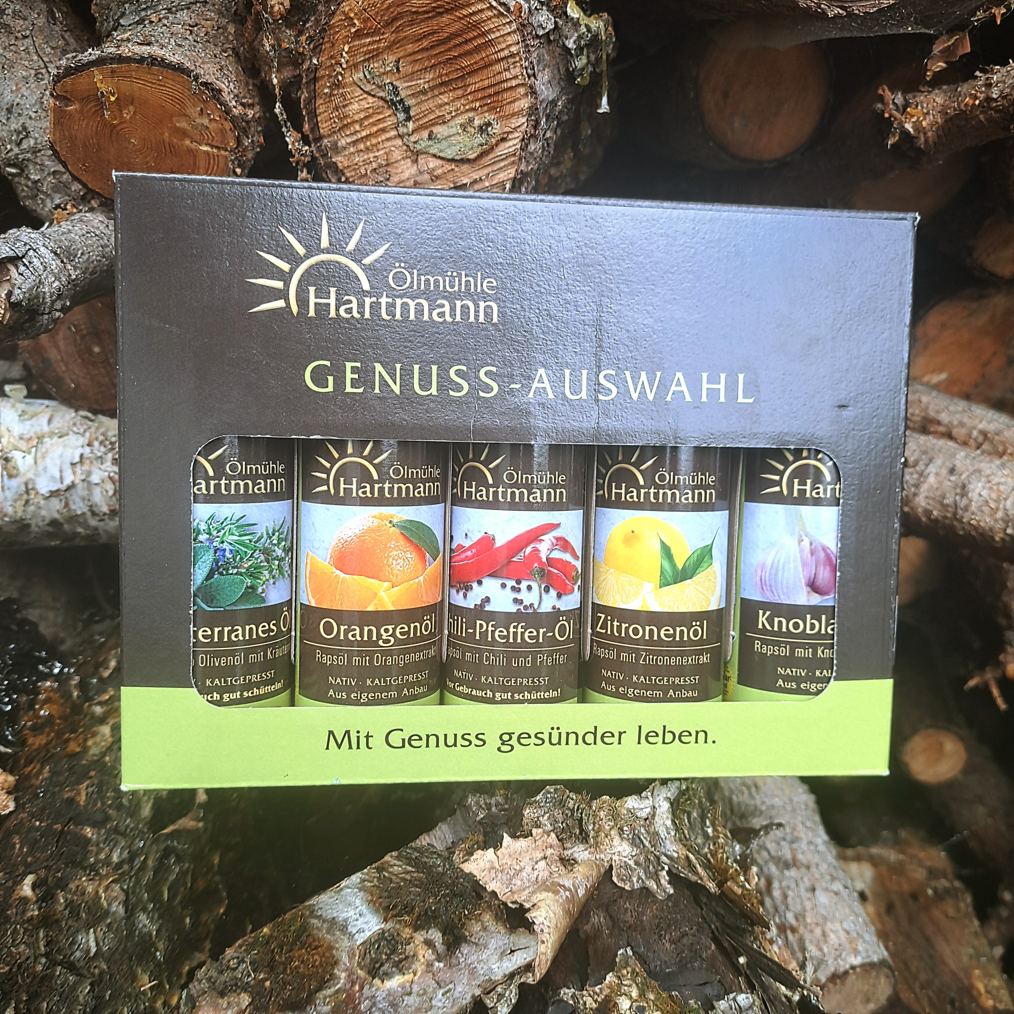 Gewürzöle 5 Sorten im Geschenkkarton
